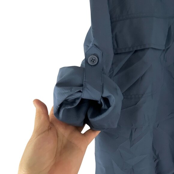 Duluth Trading Co. Mens Button-Up Long Sleeve Shirt Sz M Tactical Casual Oversiz - Picture 5 of 9